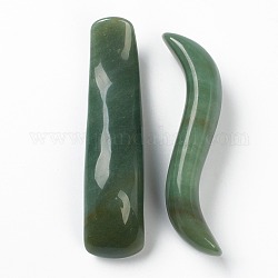 Masajeador gua sha de aventurina verde natural, s del teléfono, para raspar herramientas de masaje, 147x33x22mm