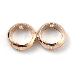 Messing Perle Rahmen, für Ohrringe & Haarschmuck Accessoires Tasche Perlenschnalle, runden Ring, Licht Gold, 8x2.5 mm, Bohrung: 1 mm, 6 mm Innen Durchmesser, 10 Stück / Beutel