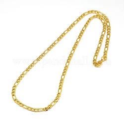 304 изготовление ожерелья-цепочки из нержавеющей стали Фигаро, золотые, 19.49 дюйм ~ 21.65 дюйма (49.5~55 см), 4.5 мм