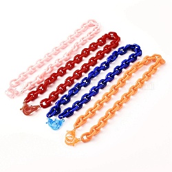 Colliers de chaîne de câble acrylique, couleur mixte, 20.86 pouce (53 cm)