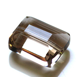 Imitazione branelli di cristallo austriaco, grado aaa, sfaccettato, rettangolo, Burlywood, 10x12x5.5mm, Foro: 0.9~1 mm