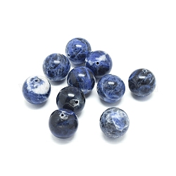 Perle di sodalite naturale, tondo, 18mm, Foro: 1.6 mm