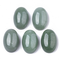 Cabochons naturales aventurina verde, oval, 30x20x11mm