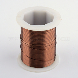 Round Copper Jewelry Wire, Saddle Brown, 0.3mm, about 164.04 Feet(50m)/roll