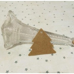 Vitrines de bijoux étiquettes de prix du papier, avec de la ficelle de jute, arbres de Noël, Pérou, 60x0.5mm, Trou: 5mm