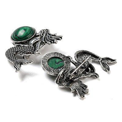 Broche sirène en alliage&nbsp;JEWB-C026-02E-AS-1