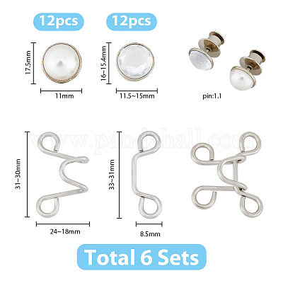 Wholesale SUPERFINDINGS 6 Sets 4 Sizes Adjustable Waist Buckle Extender Set  Jean Button Pins No Sewing Required Pant Waist Tightener Jeans Extender  Nail Free for Jeans Pants Skirt Supplies 
