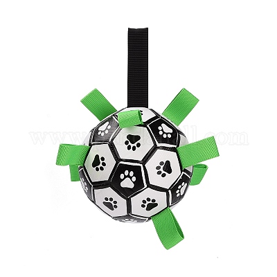 Defective Closeout Sale for Dyed Face Dog Soccer Ball with Grab Tabs Upgraded Interactive Dog Toys Tug of War Dog Toy Dog Water Toy Herding Ball