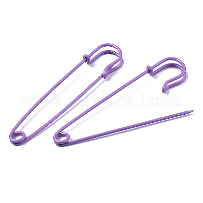 Purple store safety pins