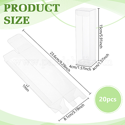 Rechteckige PVC-Verpackungsboxen&nbsp;CON-WH0099-30B-1