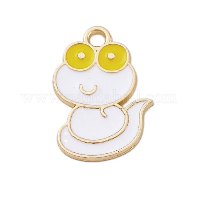 Pendentifs d'émail en alliage&nbsp;ENAM-S027-02B-G-1