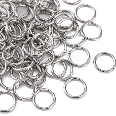 4000pcs 304 Stainless Steel Open Jump Rings Split Rings Metal