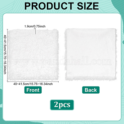 2 Stück Polyester-Plüschstoff&nbsp;AJEW-PH0007-53D-1