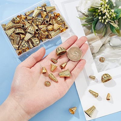 Craftdady 80 Tappi Per Cono, In Lega Tibetana, Con Fiori In 10 - Foto 13