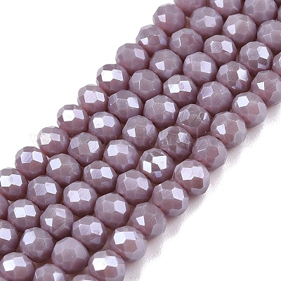 Chapelets de perles en verre électroplaqué&nbsp;EGLA-A044-P4mm-A13-1