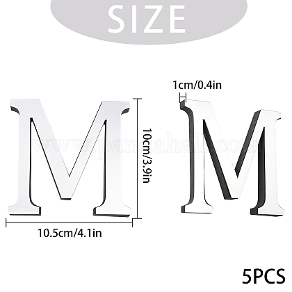 アクセサリー作り用 Creatcabinアクリルミラーウォールステッカーデカール Evaフォーム付き アルファベット Letter M 100x105x1mm フォーム 100x105x11mm を購入 Selected Pandahall Com Jp