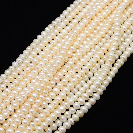 Klasse eine natürliche kultivierte Süßwasserperle Perlen Stränge PEAR-L001-E-12-1