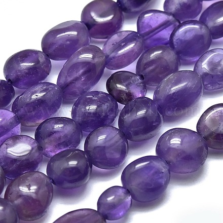 Natural Amethyst Beads Strands X-G-O186-B-05-1