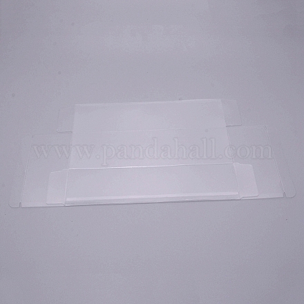 透明なPVCボックス  キャンディートリートギフトボックス  結婚披露宴のベビーシャワーの荷箱のため  長方形  透明  5.2x11.2x20.2cm CON-WH0076-90C-1