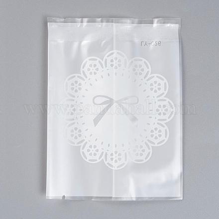 曇ったクッキーキャンディパン包装袋  ホワイト  11.5x9cm  一方的な厚さ：0.045mm  約45~50個/袋 PE-L003-09-1
