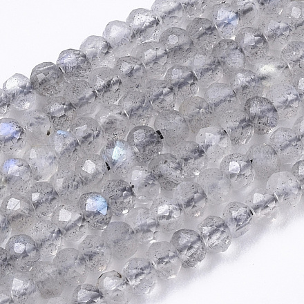 Chapelets de perles en labradorite naturelle  G-R462-019-1