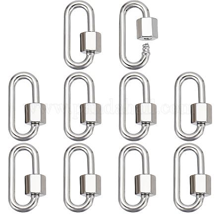 10 шт. латунные винтовые карабинные застежки KK-NB0003-49-1