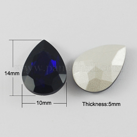 Diamante de imitación de cristal en punta RGLA-Q001-9-1