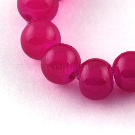 Imitation Jade Glass Beads Strands X-DGLA-S076-4mm-24-1