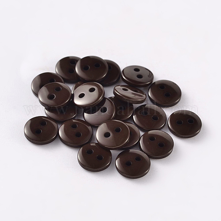 2-дырочные плоские круглые смолы швейные кнопки для дизайна костюма BUTT-E119-28L-02-1