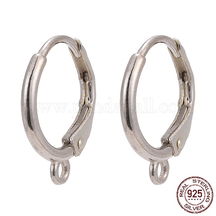 925 Sterling Silver Leverback Earring Findings STER-I017-090P-1