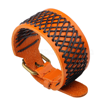 Imitation Leather Cord Bracelets BJEW-N0011-014C-1