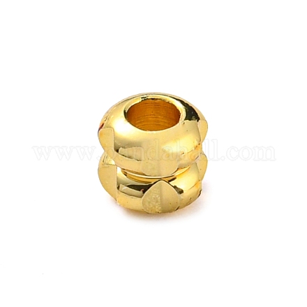 Rack Plating Brass Beads KK-A196-03G-1