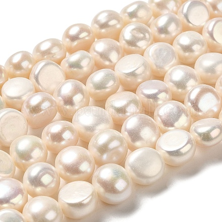 Fili di perle di perle d'acqua dolce coltivate naturali PEAR-E017-22-1