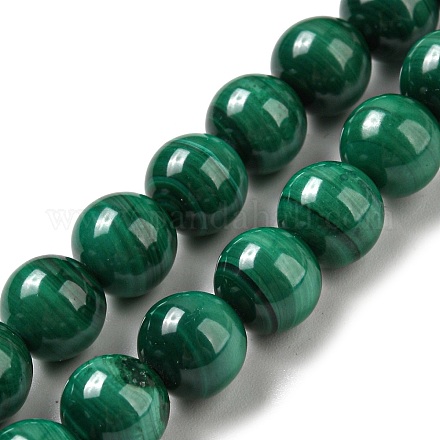 Chapelets de perles en malachite naturelle G-R432-11-8mm-1