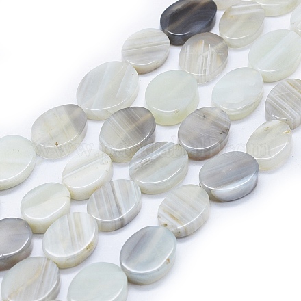 Agate à bandes naturelles / brins de perles d'agate à rayures G-I245-24-1