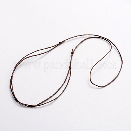 Korea Waxed Cotton Cord Necklace Making NJEW-JN01472-03-1