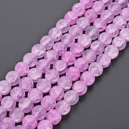 Crackle Glass Beads Strands GLAA-S192-D-007D-1