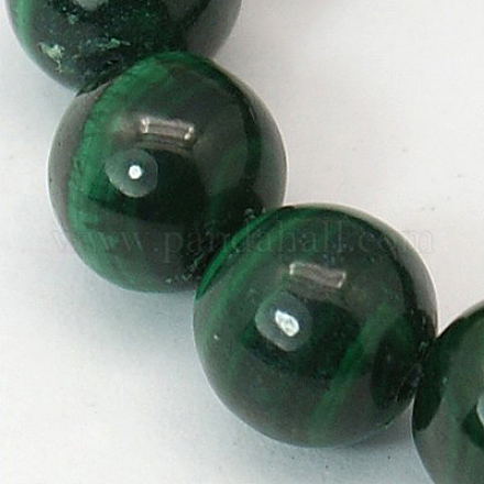 Chapelets de perles en malachite naturelle X-G-I001-4mm-01-1