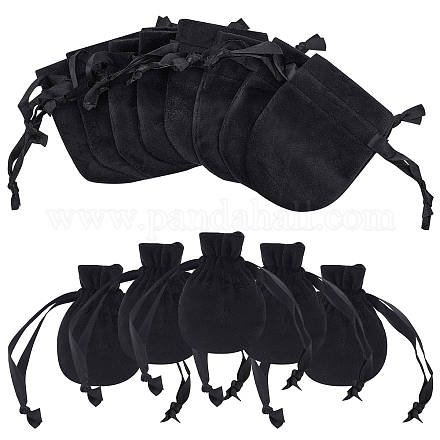 Bolsas de bolsas de joyería de terciopelo nbeads TP-NB0001-36B-1