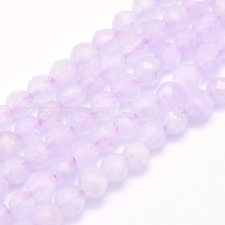 Natürlichen Amethyst Perlen Stränge G-O166-28-4mm-1