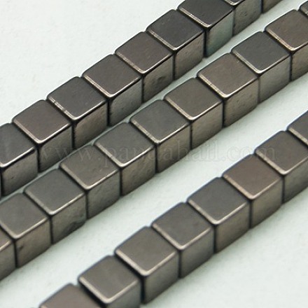 Non-magnetic Synthetic Hematite Beads Strands G-K018-6mm-06-1