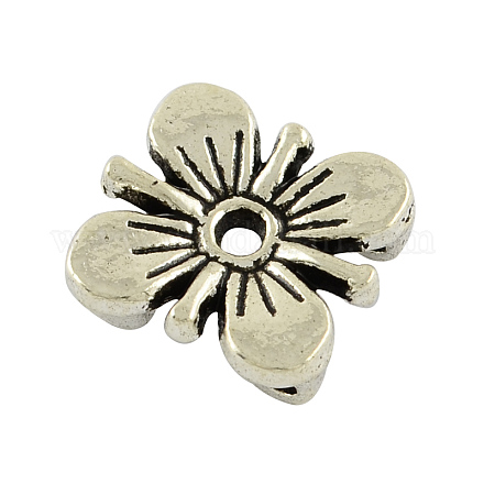 De aleación de estilo tibetano de varias vueltas enlaces flor del ciruelo TIBE-0223-AS-FF-1