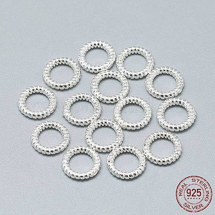 925 anillos de enlace de plata de ley STER-T002-292S-1