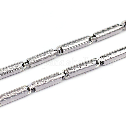 304 cadena de eslabones de tubo de acero inoxidable. CHS-L001-114-1