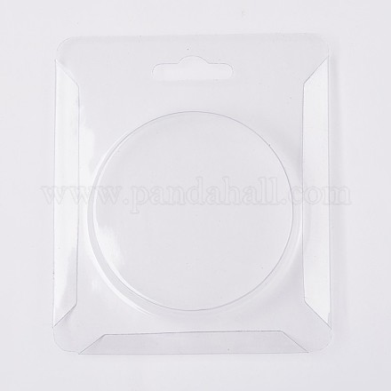 矩形のプラスチックビーズコンテナ  透明  12.5x10.5x1.5cm OFFICE-X0005-05-1