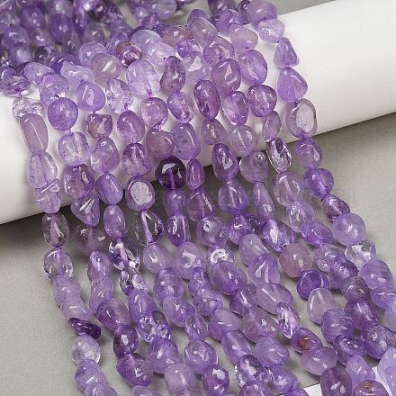 Natürliche Lavendel-Amethyst-Perlenstränge&nbsp;G-Q060-E16-1