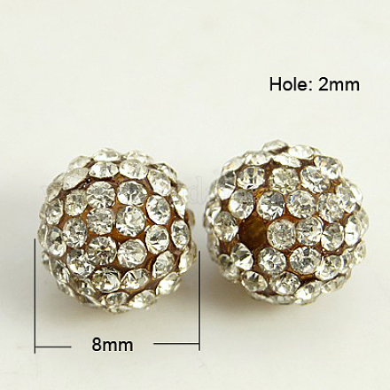 Abalorios de resina de Diamante de imitación RB-A025-8mm-A37-1