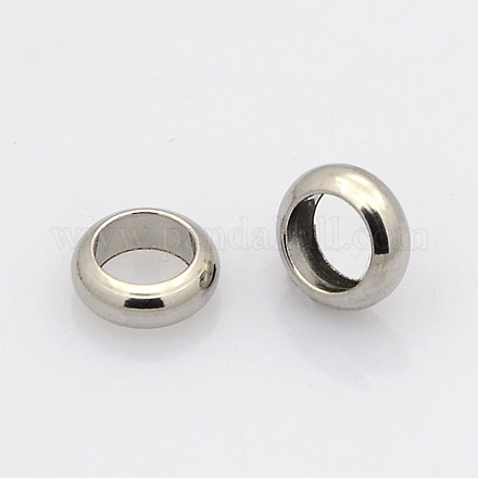 Intercalaires perles en 304 acier inoxydable d'anneau STAS-N020-11-6mm-1