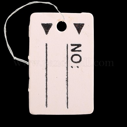 Rectangle Jewelry Display Paper Price Tags CDIS-N001-08-1