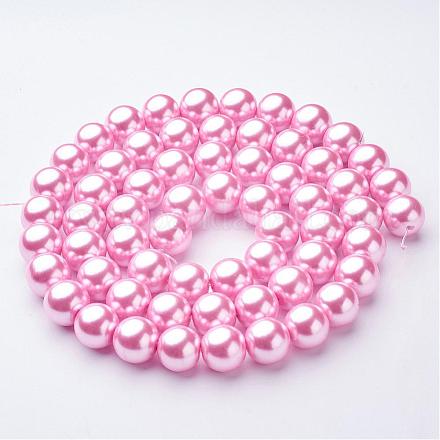 32inch Glass Pearl Beads Strands HY14MM110-1